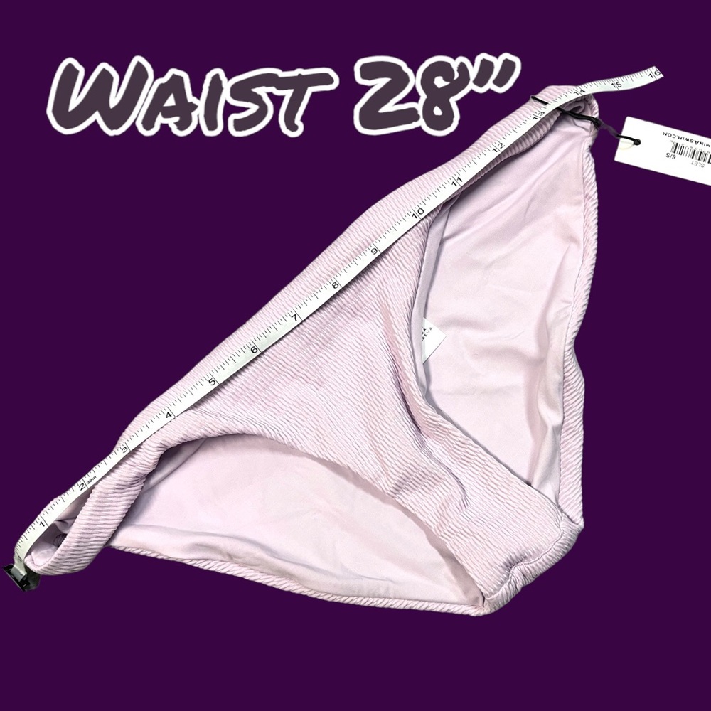 NWT Vitamin A Luciana reversible bikini bottoms in Soft Lilac. Size 6/S ๐๐บ - Picture 2 of 10